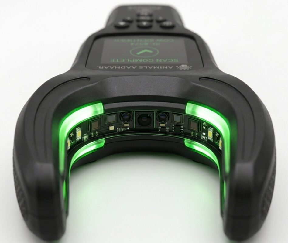 Animals Aadhaar patented scanner with its glowing scan head